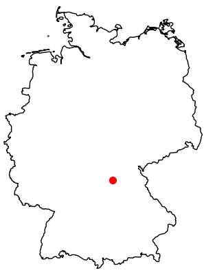 Karte mit Stadt markiert