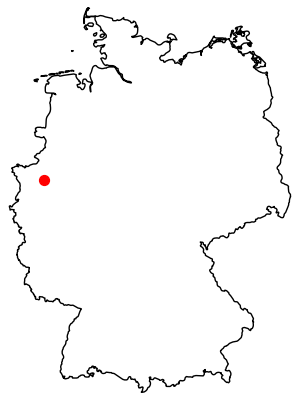 Karte mit Gladbeck markiert