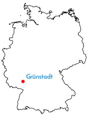 Karte mit Stadt markiert