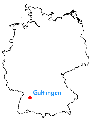 Karte mit Stadt markiert